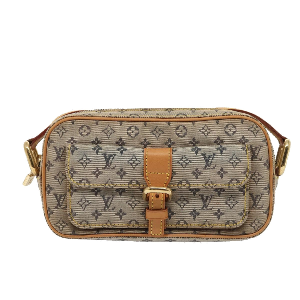LOUIS VUITTON Monogram Mini Juliet MM Shoulder Bag Blue M92004 LV yk13867