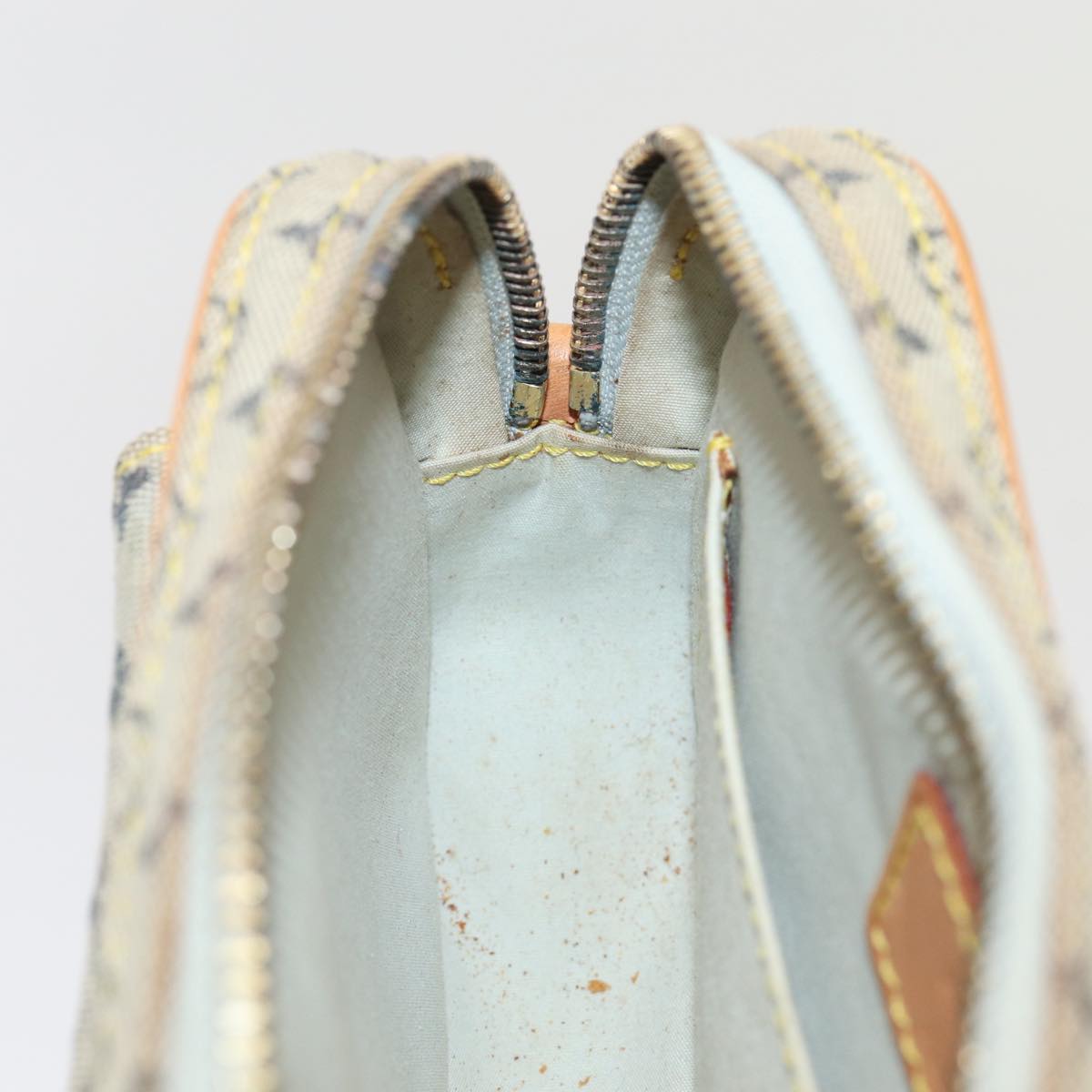 LOUIS VUITTON Monogram Mini Juliet MM Shoulder Bag Blue M92004 LV yk13867