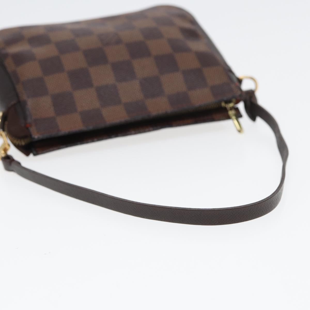 LOUIS VUITTON Damier Ebene Trousse Make Up Pouch N51982 LV yk13888
