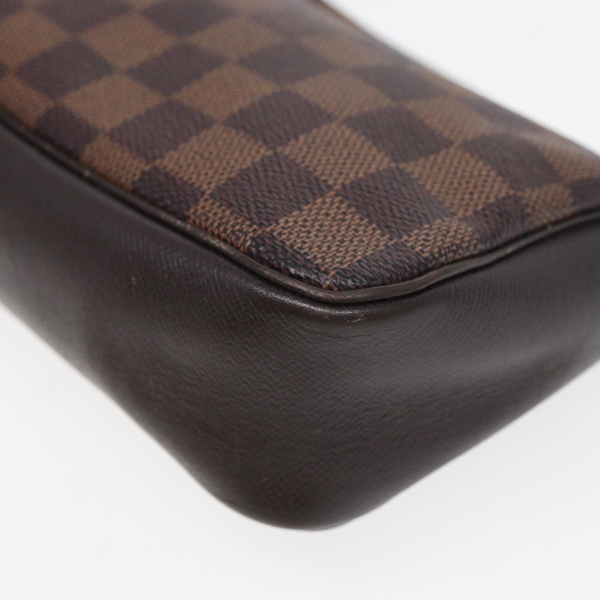 LOUIS VUITTON Damier Ebene Trousse Make Up Pouch N51982 LV yk13888