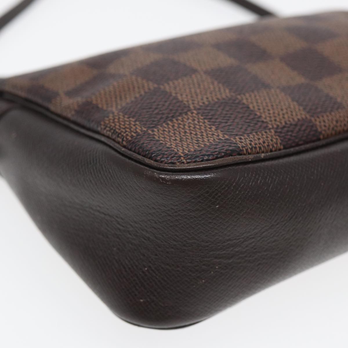 LOUIS VUITTON Damier Ebene Trousse Make Up Pouch N51982 LV yk13888
