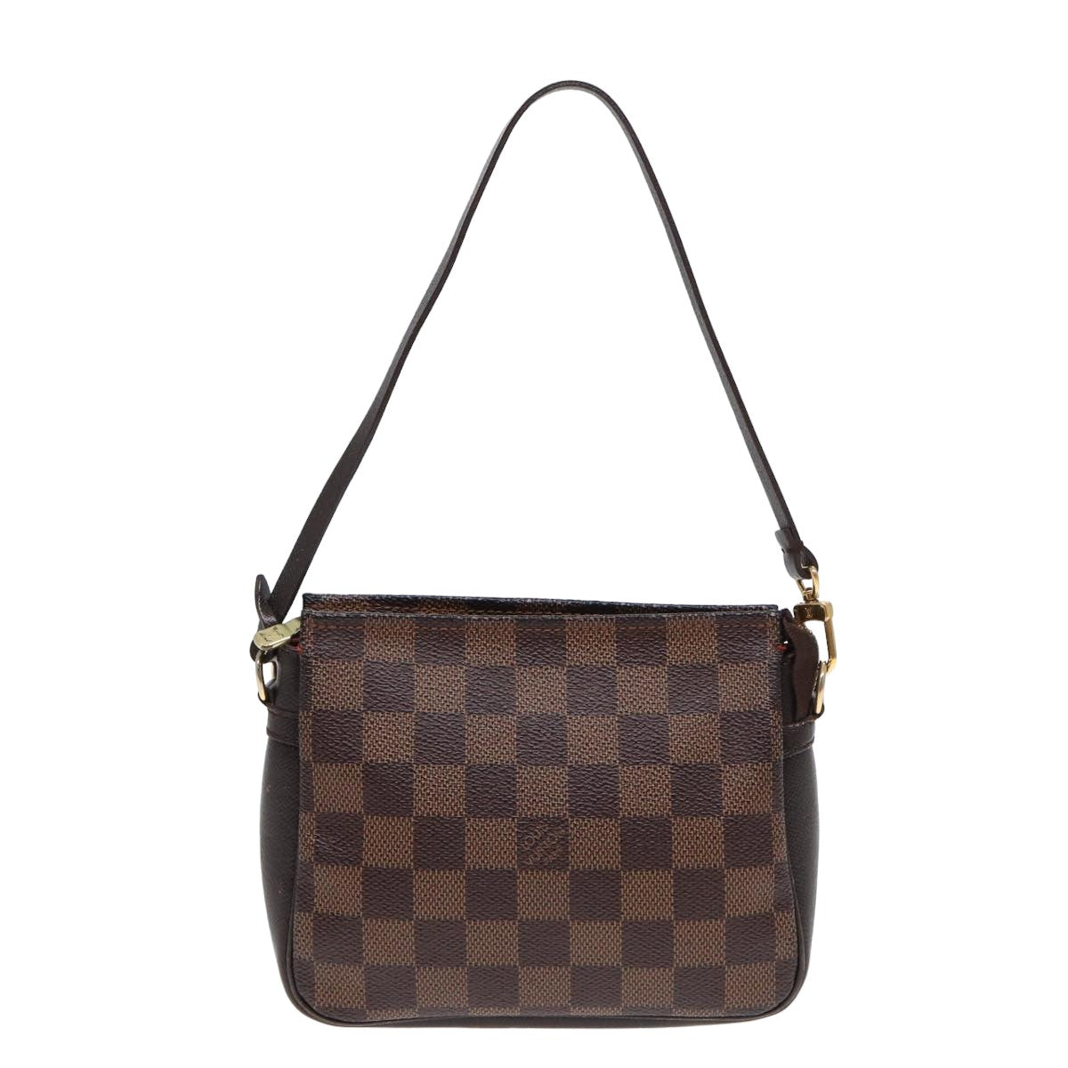LOUIS VUITTON Damier Ebene Trousse Make Up Pouch N51982 LV yk13888