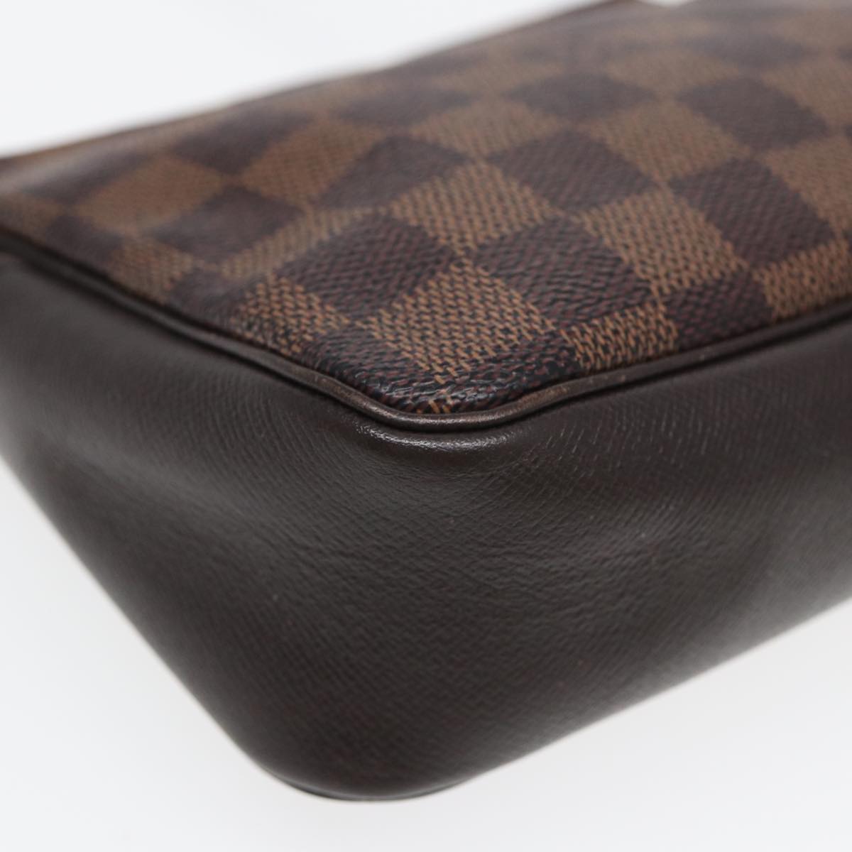 LOUIS VUITTON Damier Ebene Trousse Make Up Pouch N51982 LV yk13888