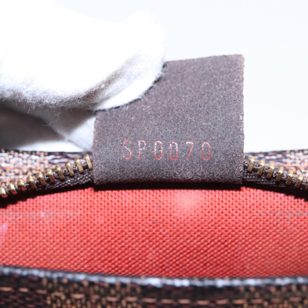 LOUIS VUITTON Damier Ebene Trousse Make Up Pouch N51982 LV yk13888