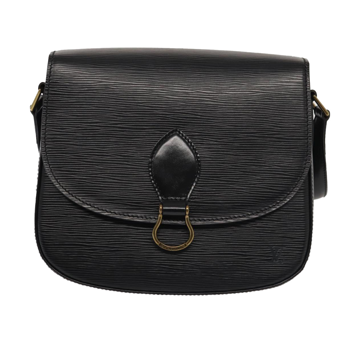 LOUIS VUITTON Epi Saint Cloud GM Shoulder Bag Black Noir M52192 LV yk13926