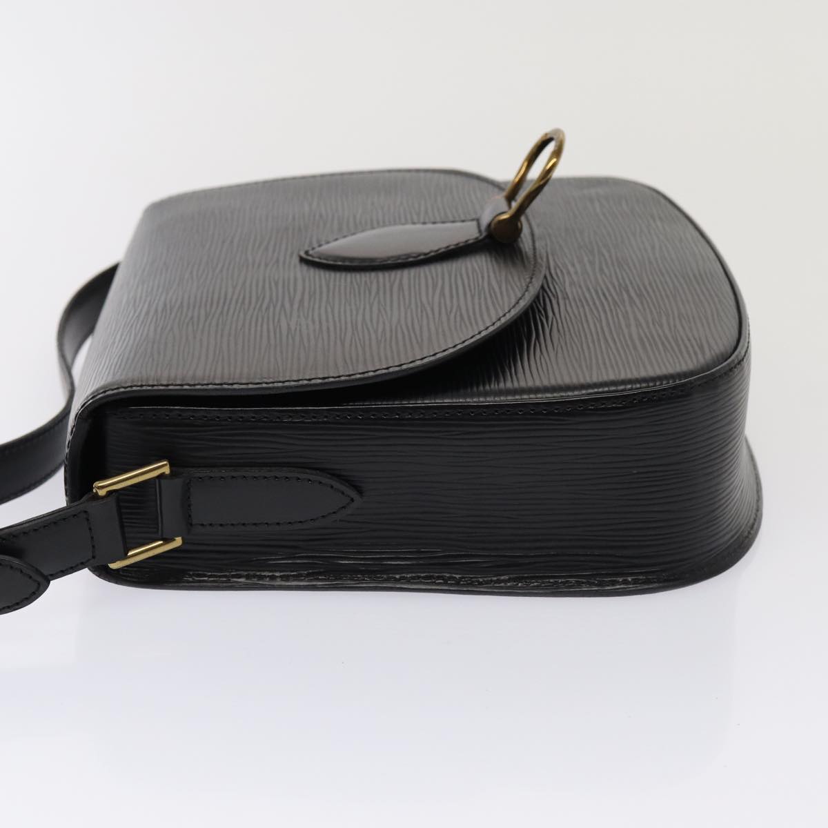 LOUIS VUITTON Epi Saint Cloud GM Shoulder Bag Black Noir M52192 LV yk13926