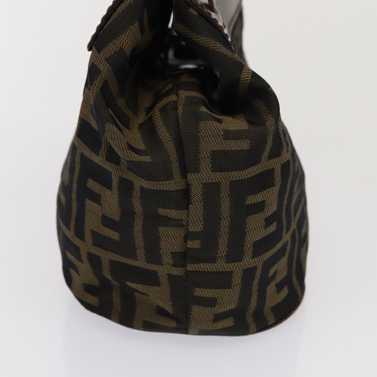 Luxury Fendi Zucca Canvas Hand Bag Brown Blackyk13929