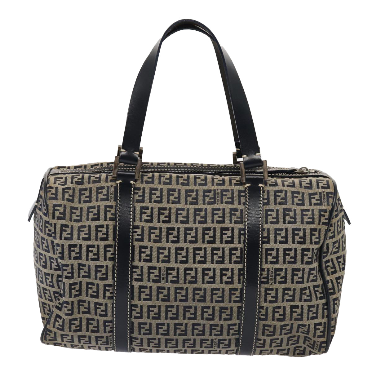 Luxury Fendi Zucchino Canvas Hand Bag Navyyk13932