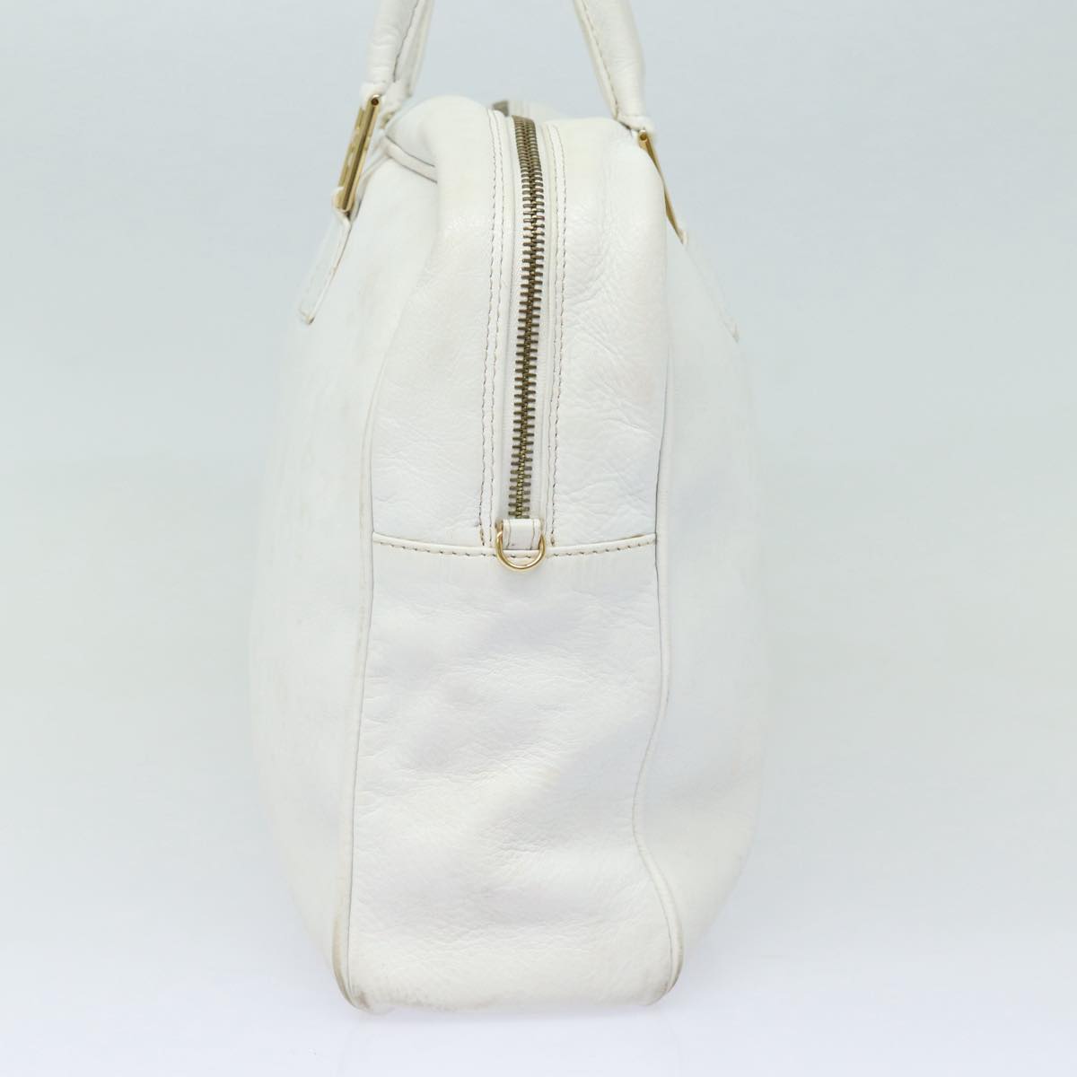 Luxury Fendi Hand Bag Leather 2way Whiteyk13942