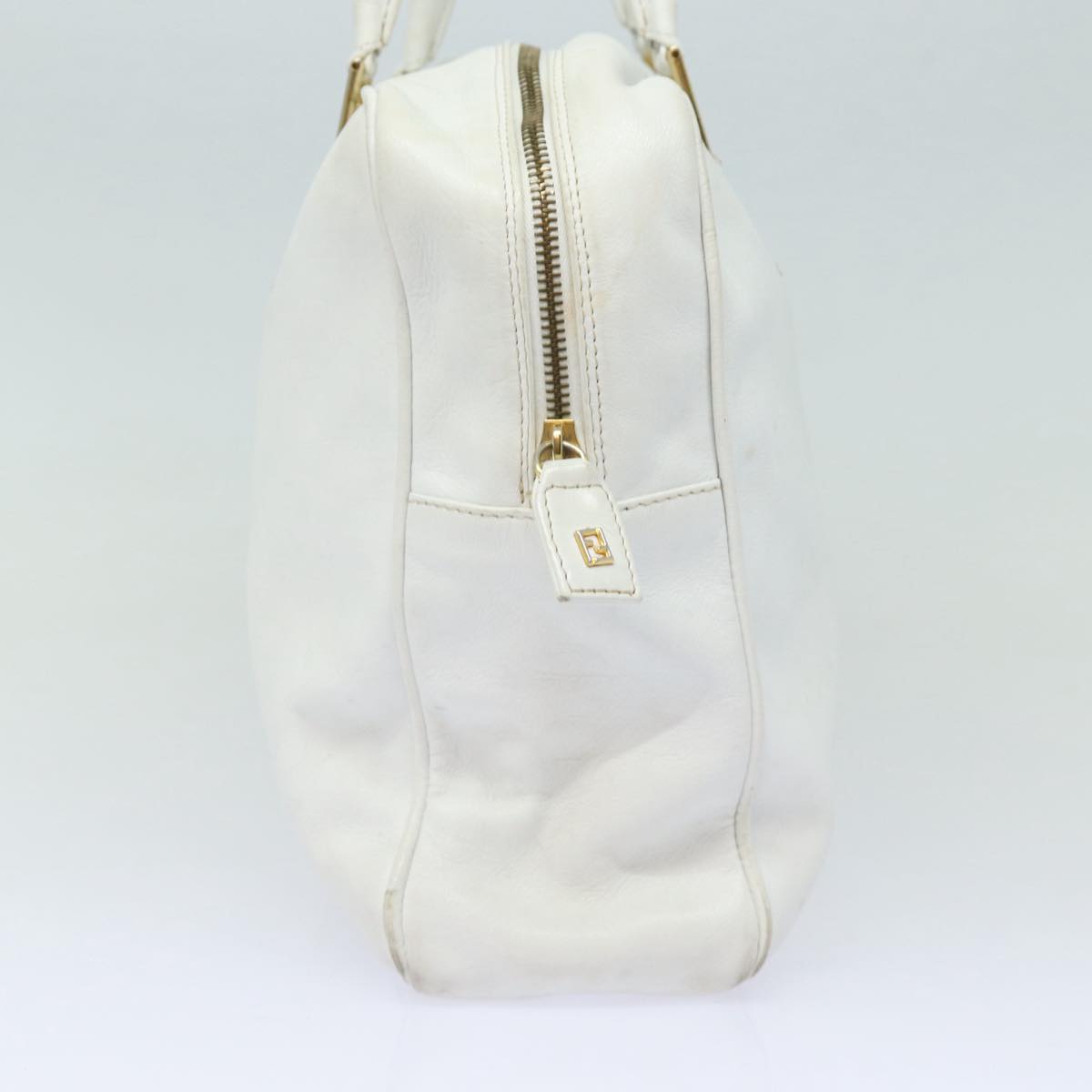 Luxury Fendi Hand Bag Leather 2way Whiteyk13942