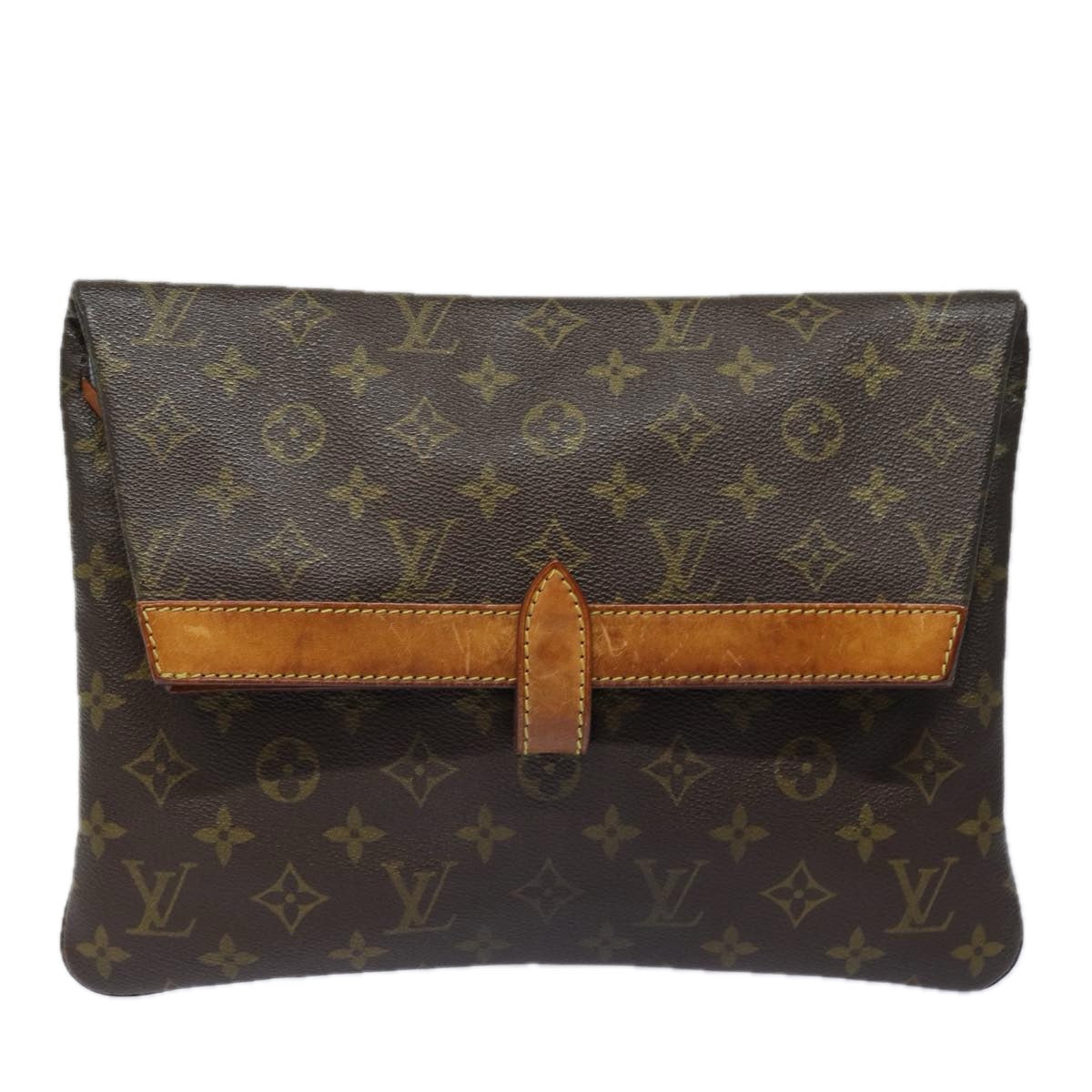LOUIS VUITTON Monogram Pochette Priant Clutch Bag M51805 LV yk13954
