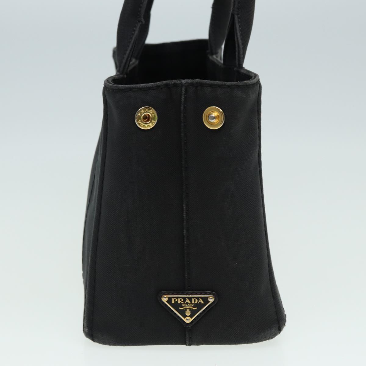 Luxury Prada Canapa PM Hand Bag Canvas Black  yk13957