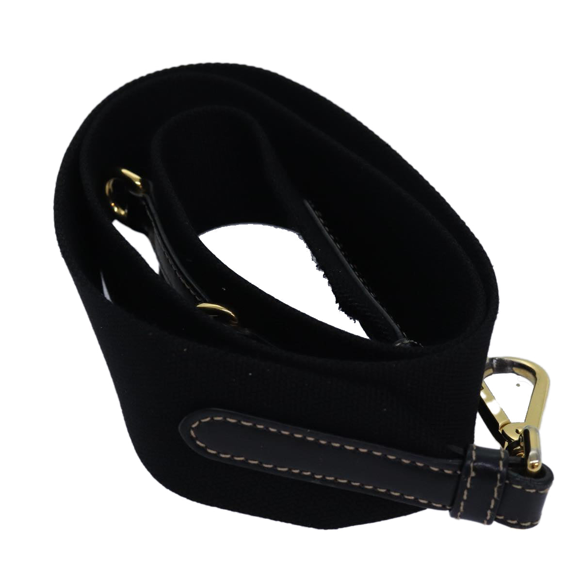 Luxury Prada Shoulder Strap Canvas 40.2"" Black  yk13958