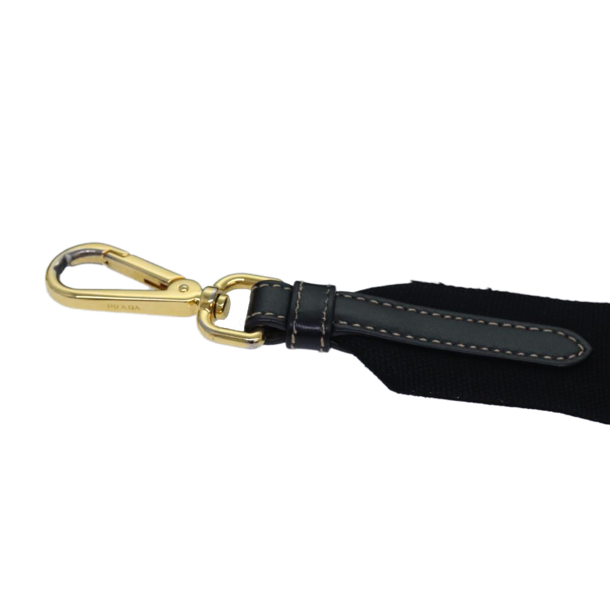 Luxury Prada Shoulder Strap Canvas 40.2"" Black  yk13958