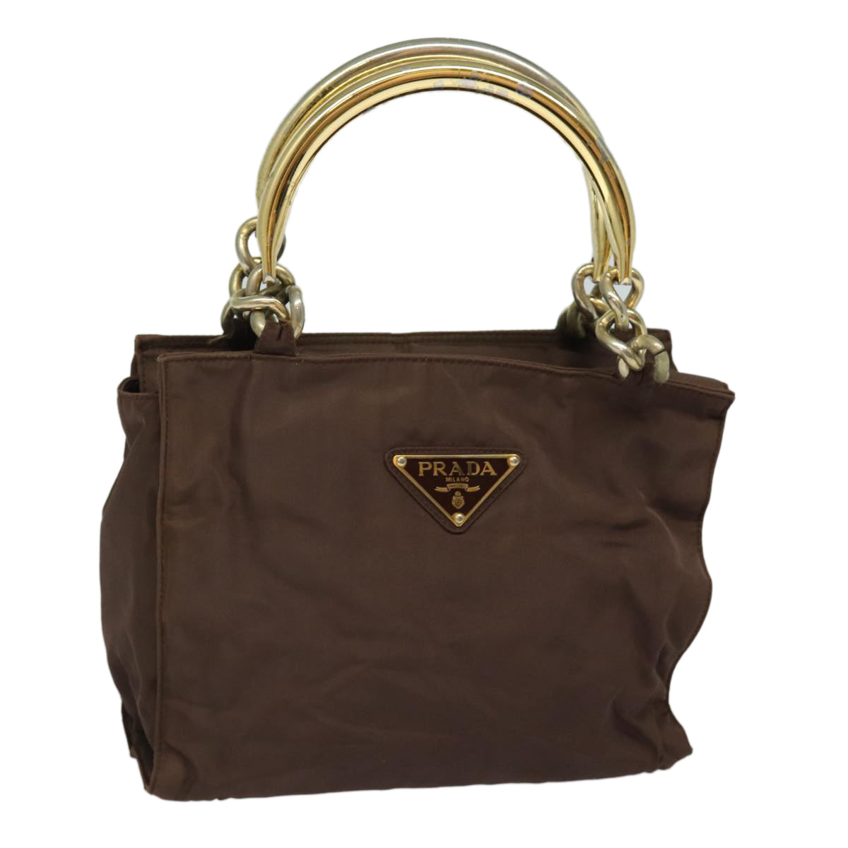Luxury Prada Hand Bag Nylon Brown  yk13959