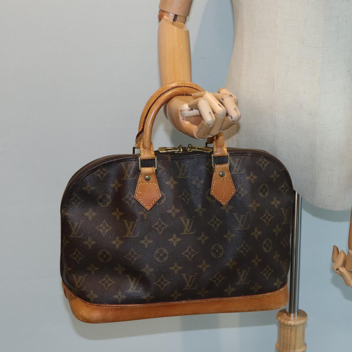 LOUIS VUITTON Monogram Alma Hand Bag M51130 LV yk13978