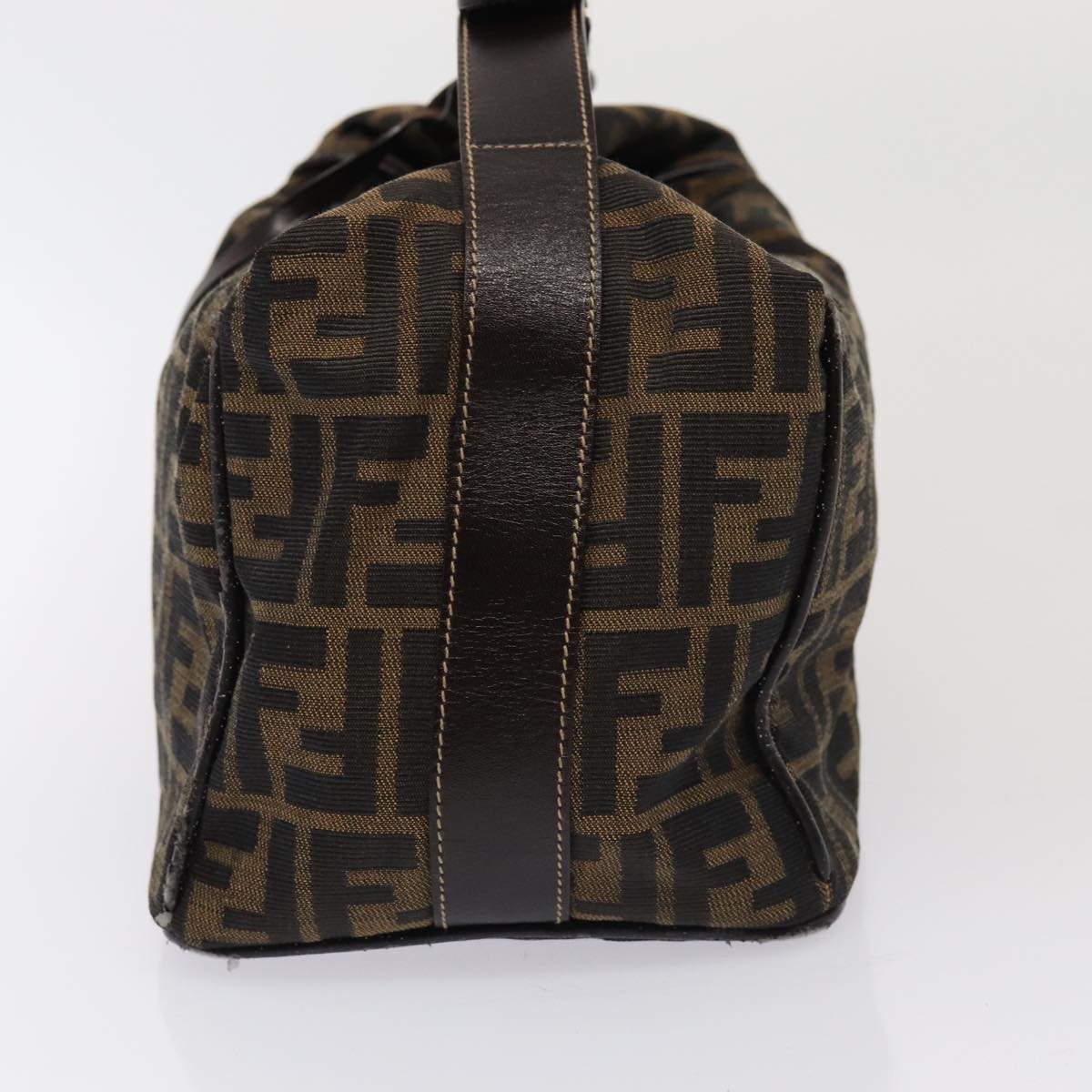 Luxury Fendi Zucca Canvas Hand Bag Brown Blackyk14005
