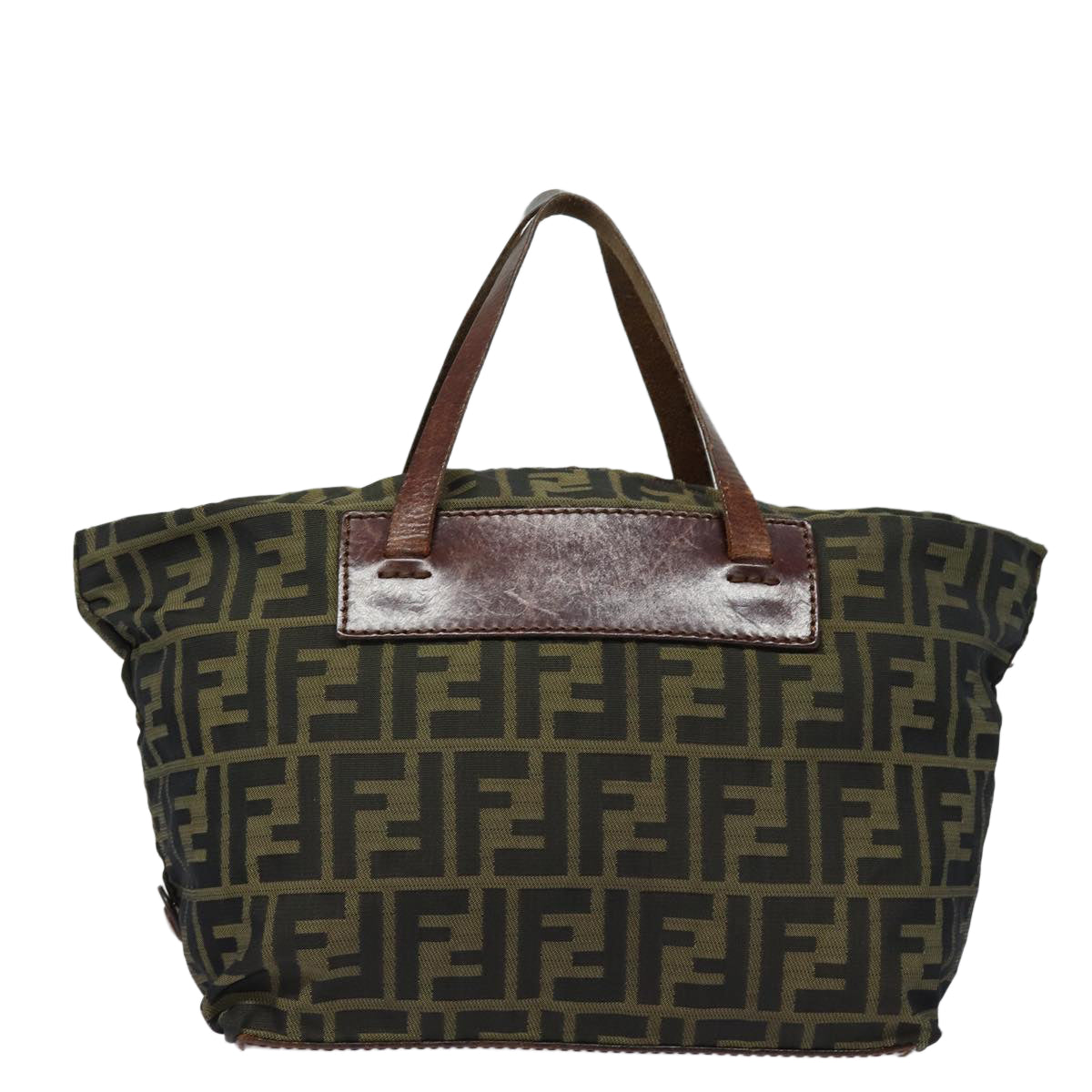 Luxury Fendi Zucca Canvas Hand Bag Brown Blackyk14048