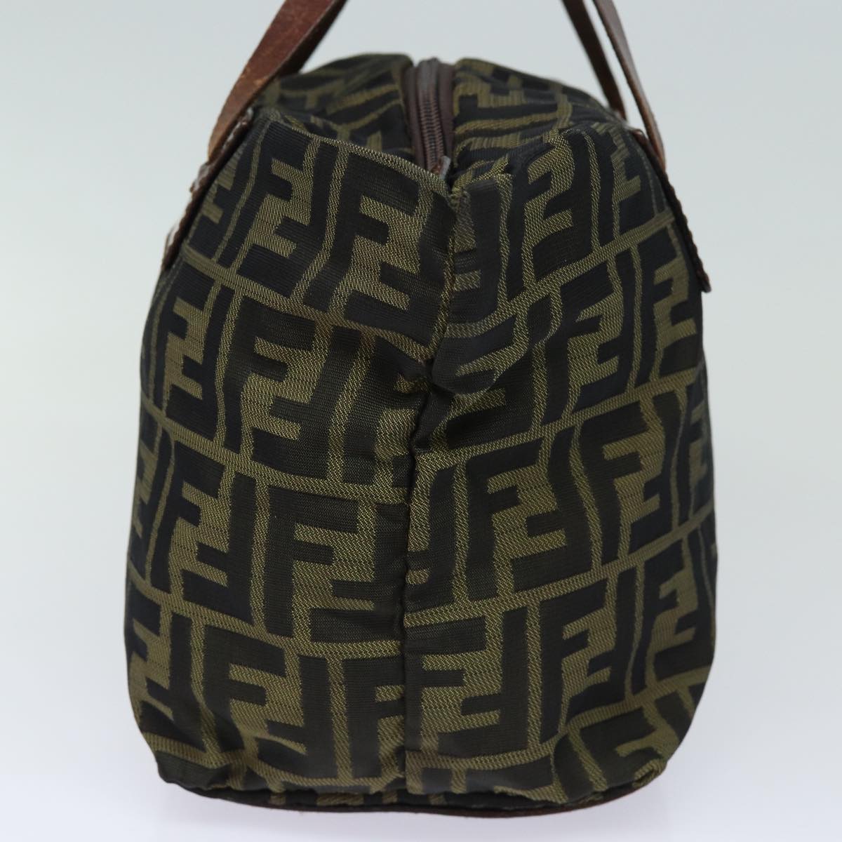 Luxury Fendi Zucca Canvas Hand Bag Brown Blackyk14048
