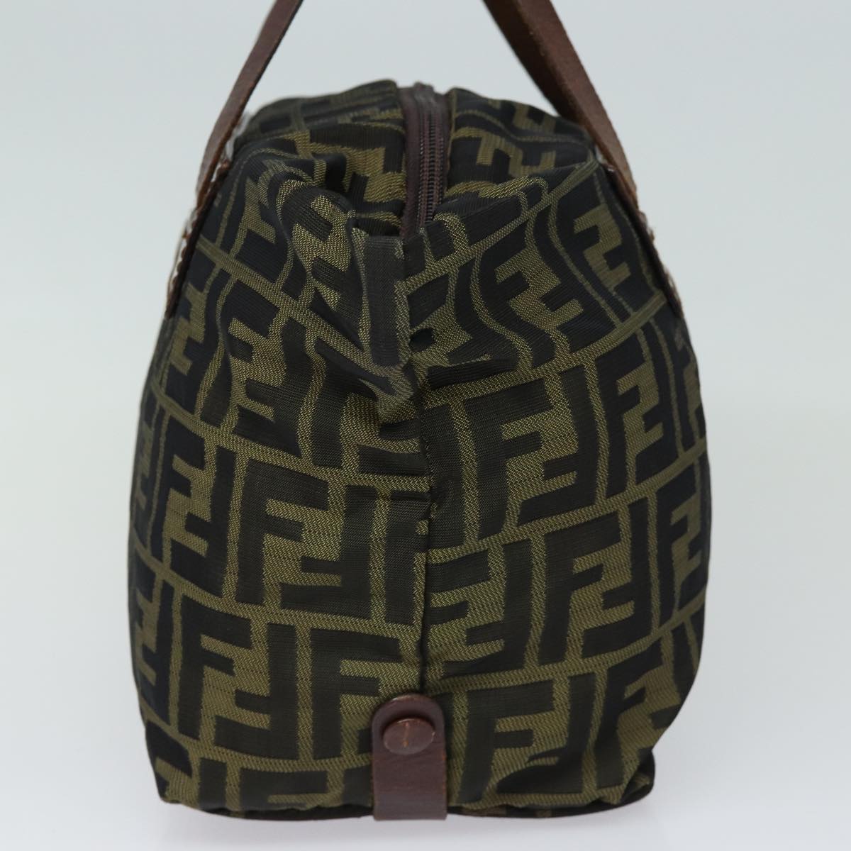 Luxury Fendi Zucca Canvas Hand Bag Brown Blackyk14048