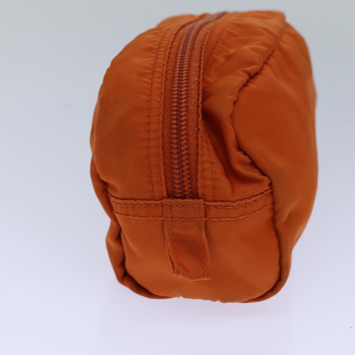 Luxury Prada Pouch Nylon Silver Orange  yk14137