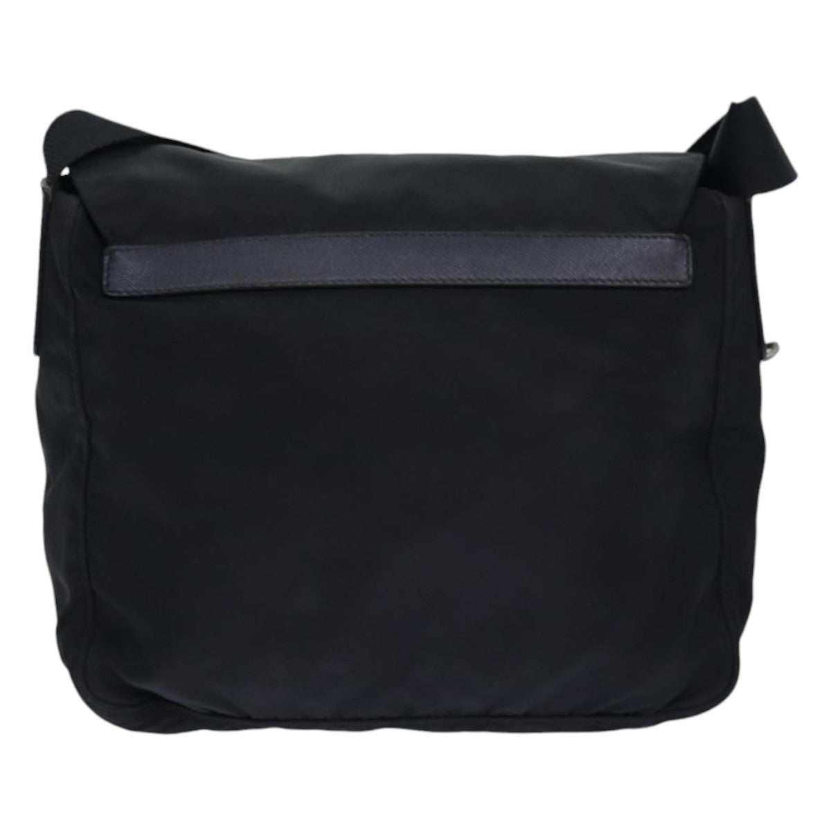 Luxury Prada Shoulder Bag Nylon Black Silver  yk14181