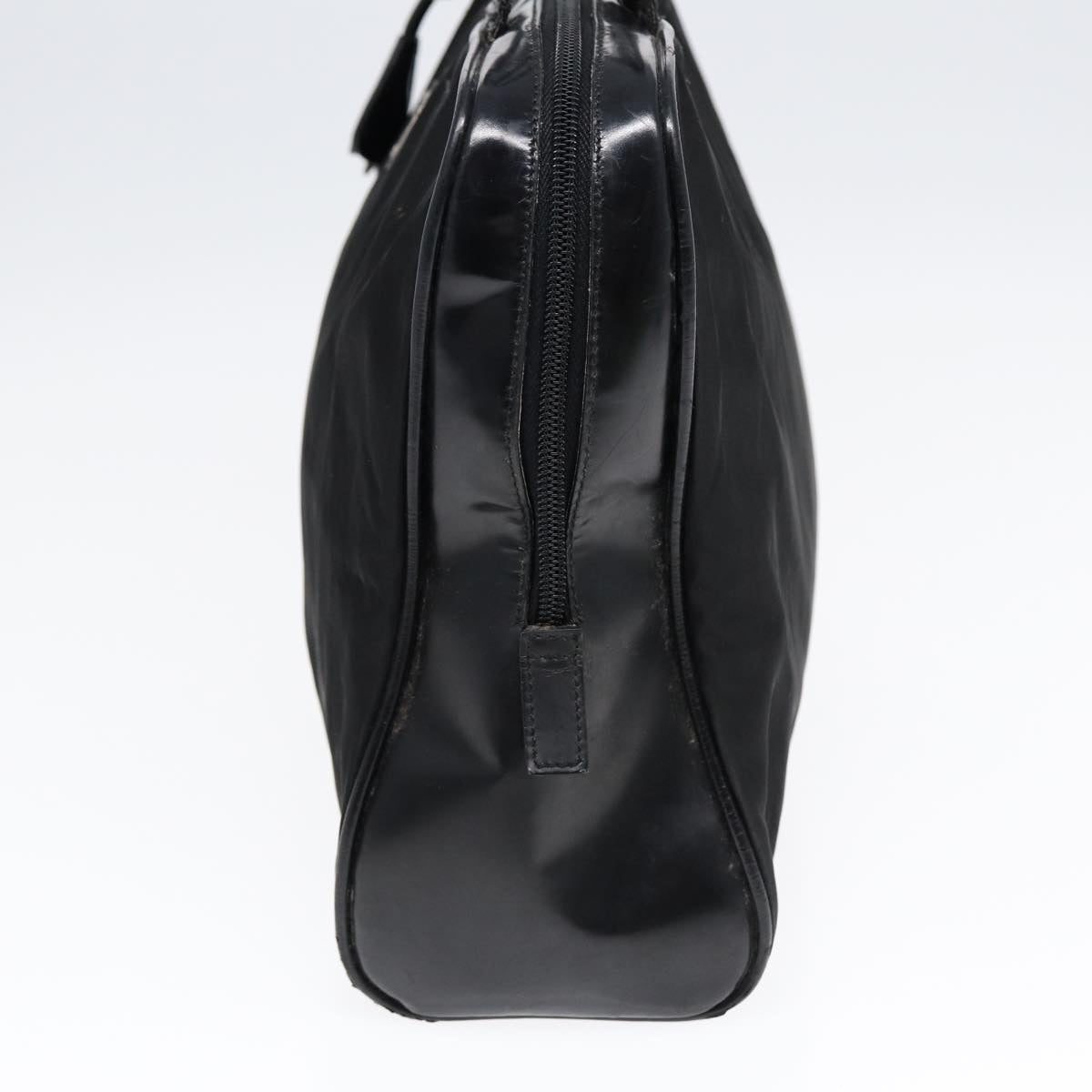 Luxury Prada Tote Bag Nylon Leather Black Silver  yk14201