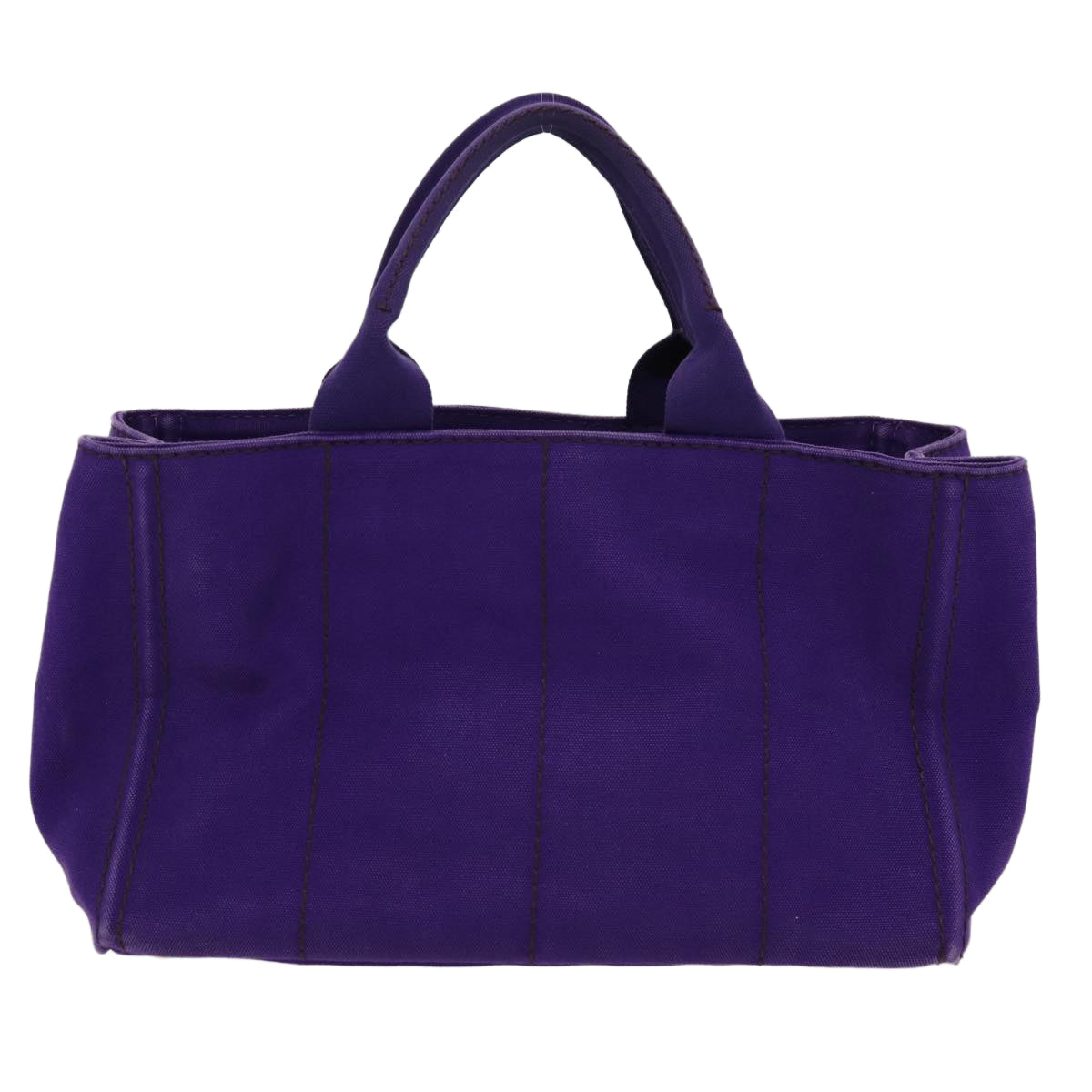 Luxury Prada Canapa MM Hand Bag Canvas Purple Gold  yk14234