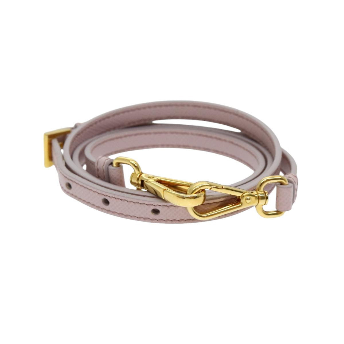 Luxury Prada Adjustable Shoulder Strap Safiano leather 43.3""-47.6"" Pink  yk14258