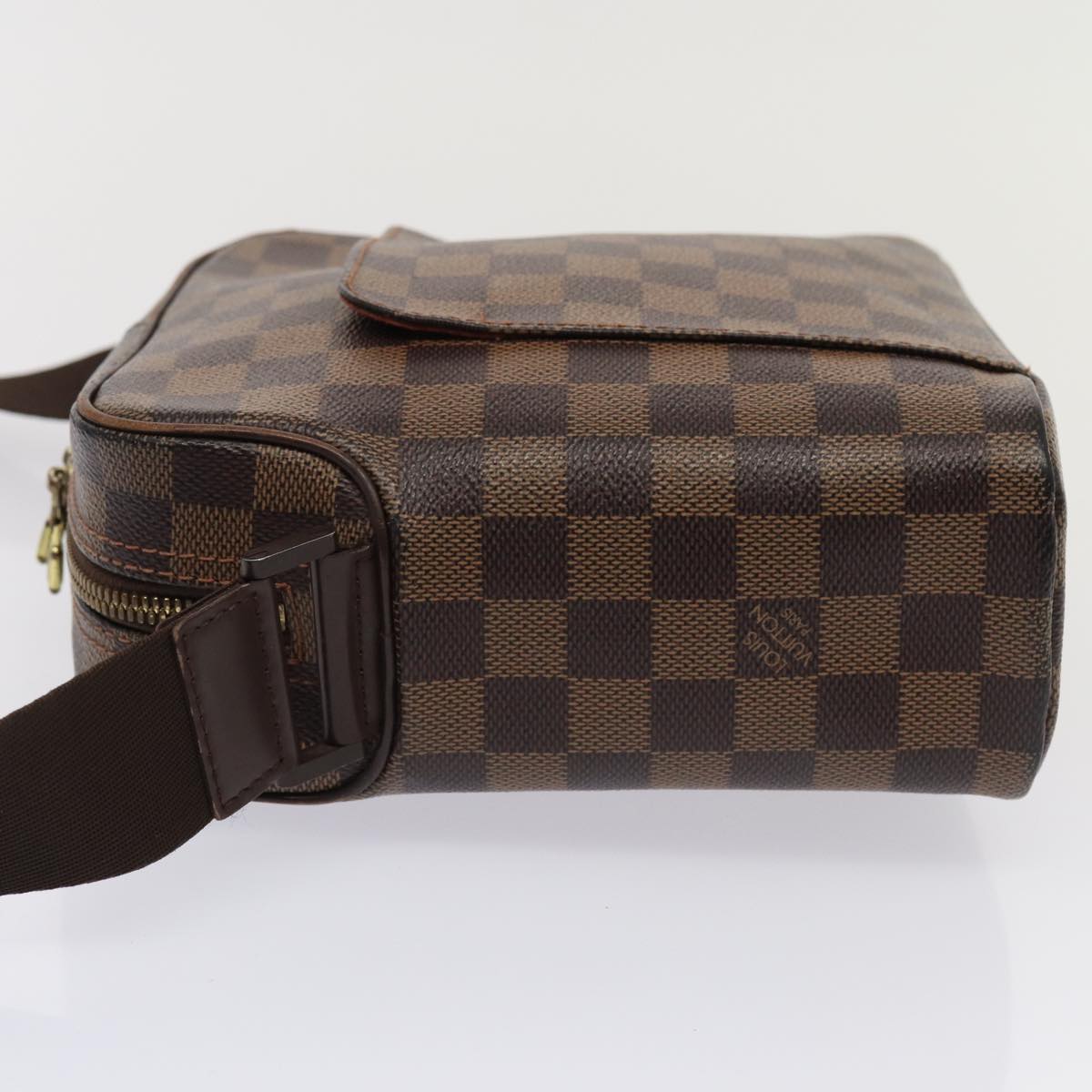 LOUIS VUITTON Damier Ebene Olaf PM Shoulder Bag N41442 LV yk14316