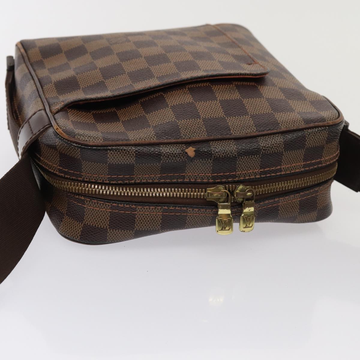 LOUIS VUITTON Damier Ebene Olaf PM Shoulder Bag N41442 LV yk14316