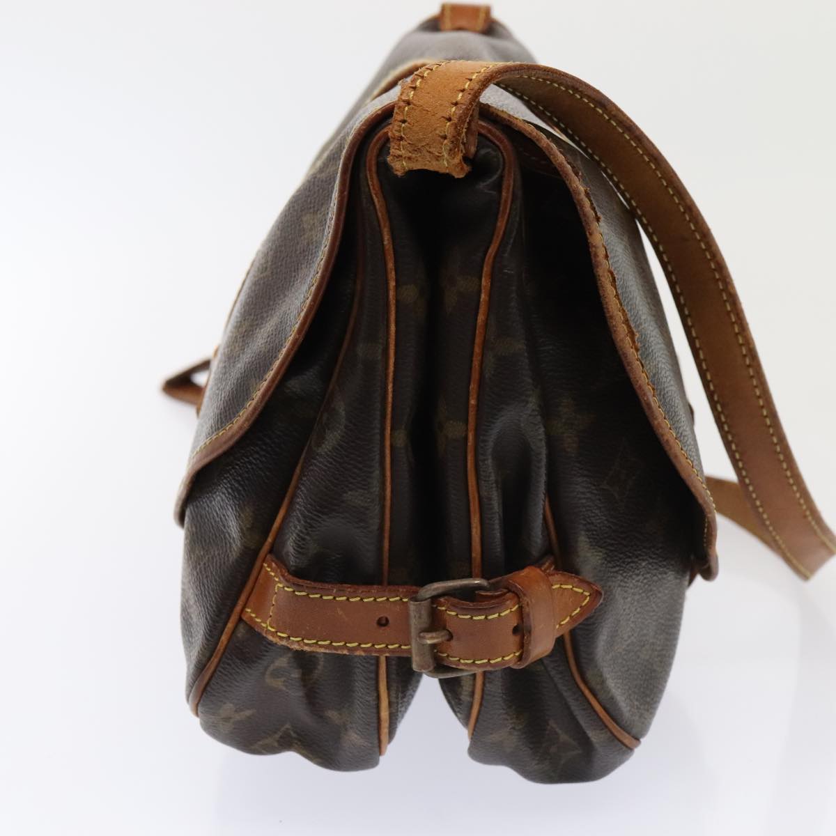LOUIS VUITTON Monogram Saumur 30 Shoulder Bag M42256 LV yk14359