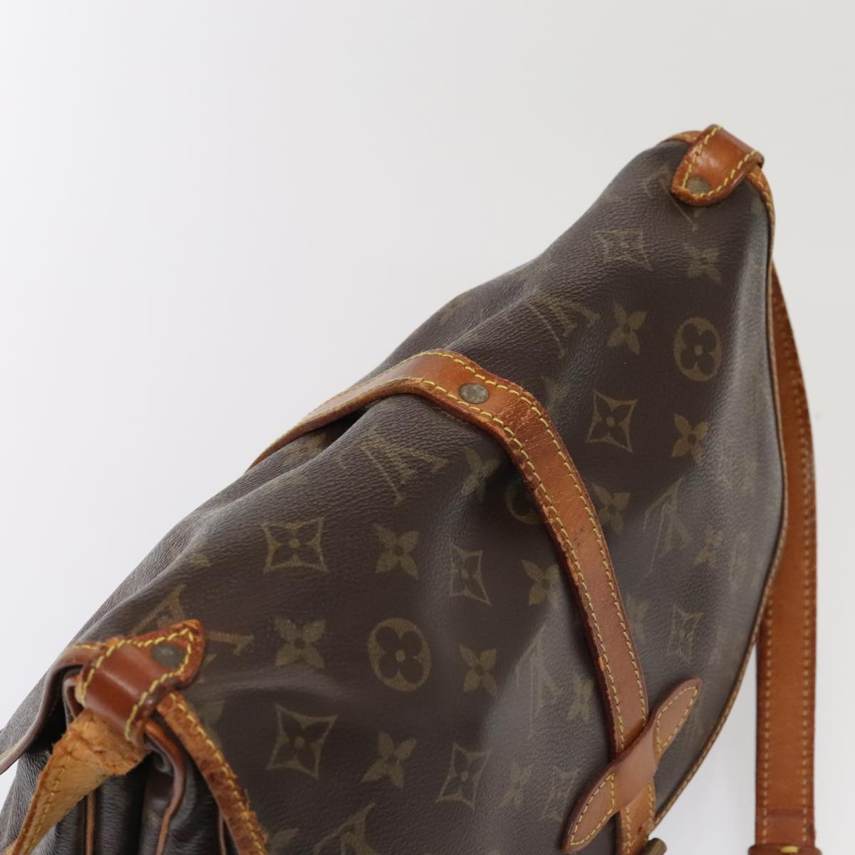 LOUIS VUITTON Monogram Saumur 30 Shoulder Bag M42256 LV yk14359