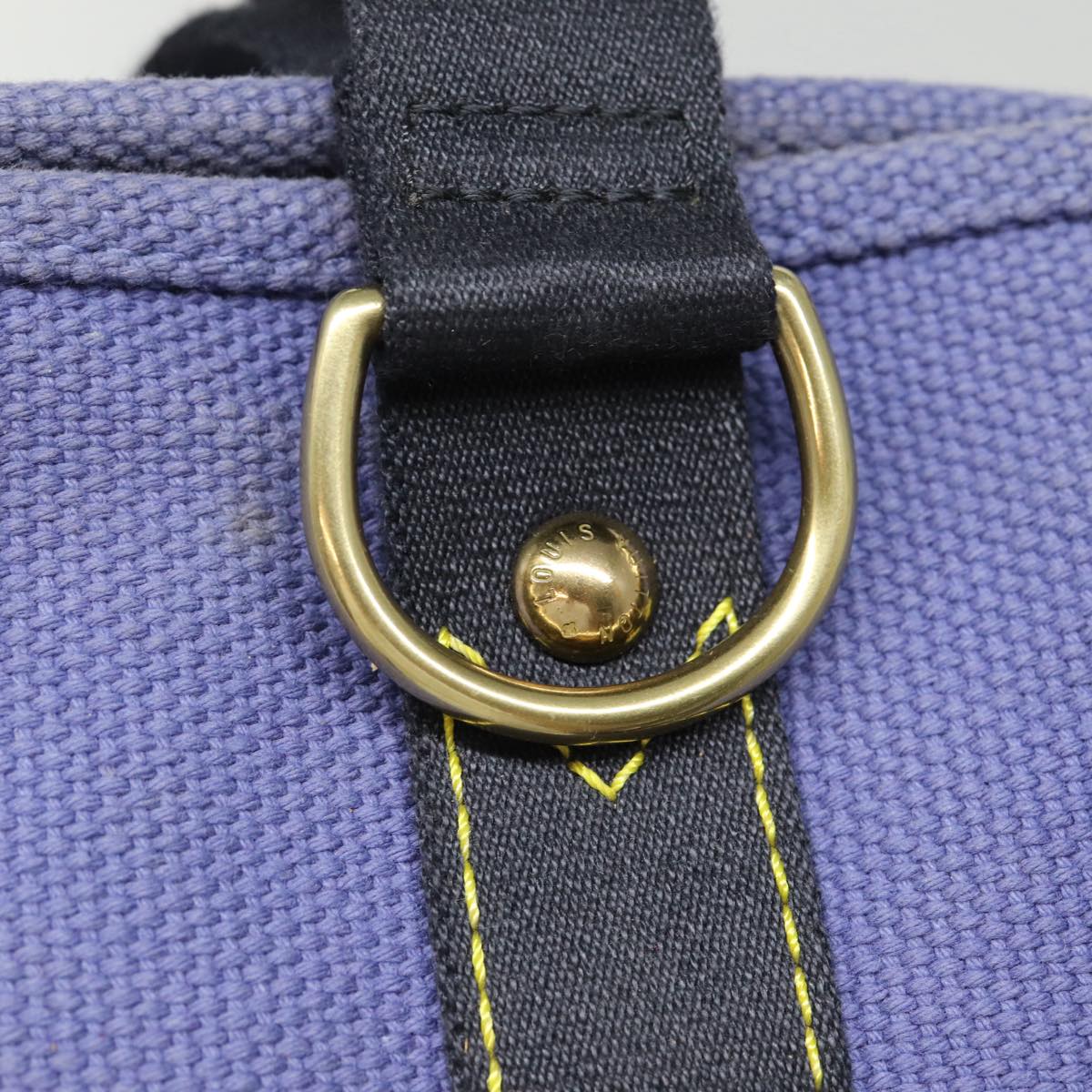LOUIS VUITTON Antigua Cabas GM Tote Bag Navy Black M40084 LV yk14375