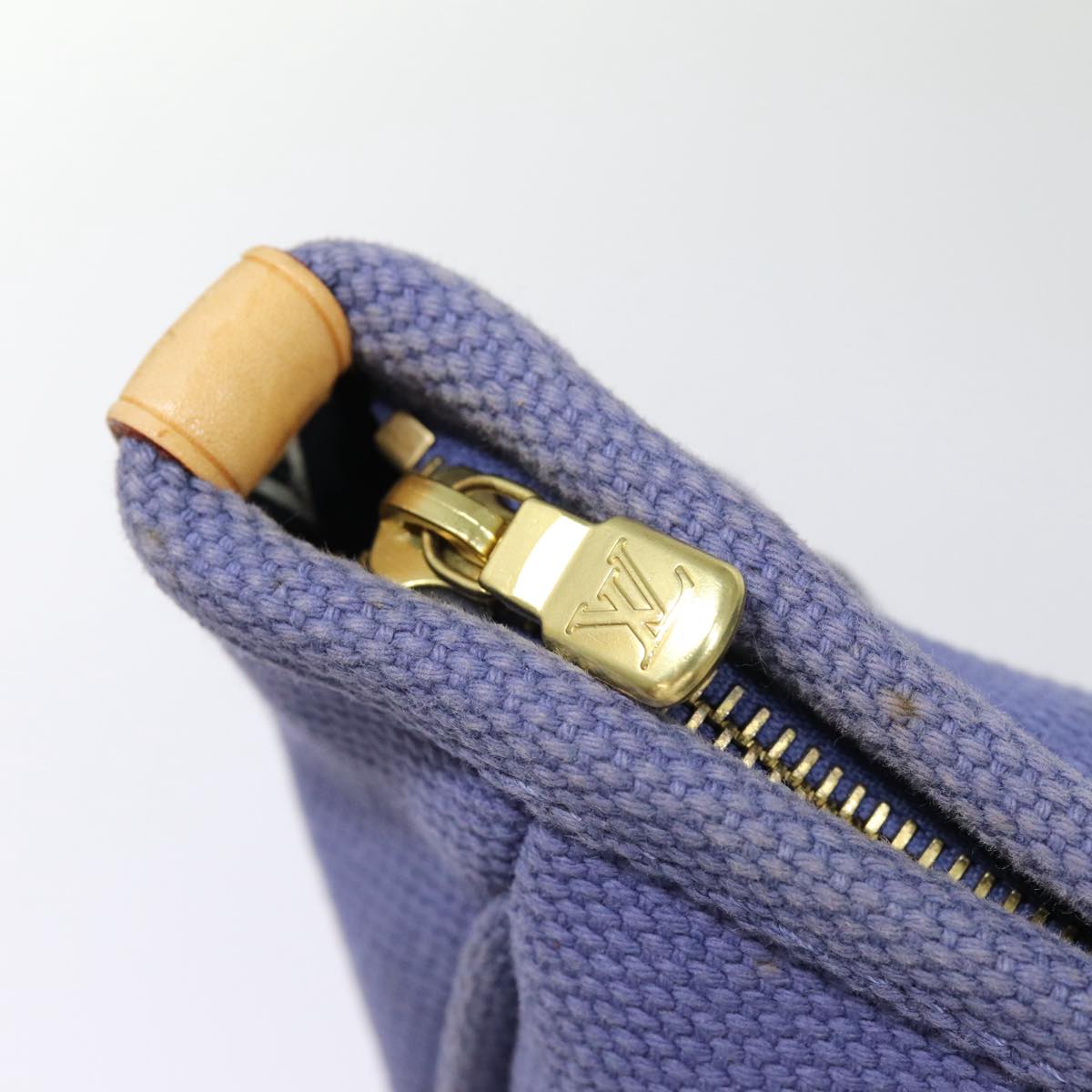 LOUIS VUITTON Antigua Cabas GM Tote Bag Navy Black M40084 LV yk14375