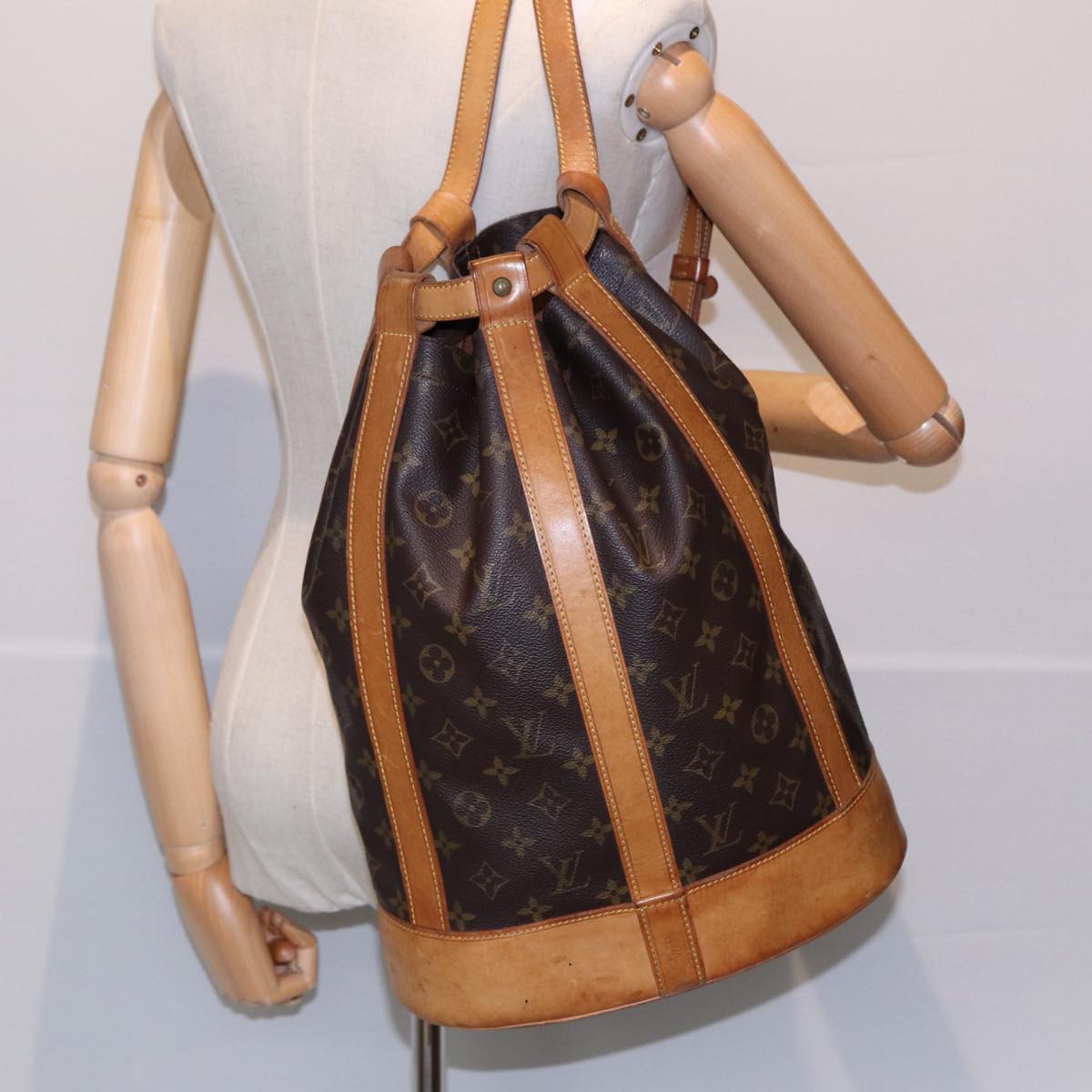 LOUIS VUITTON Monogram Randonnee PM Shoulder Bag M42243 LV yk14376