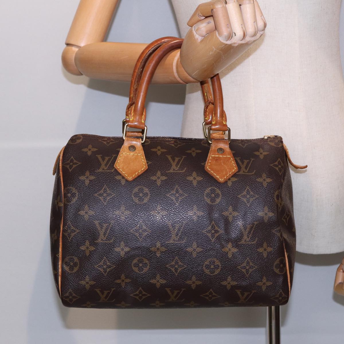 LOUIS VUITTON Monogram Speedy 25 Hand Bag M41528 LV yk14391