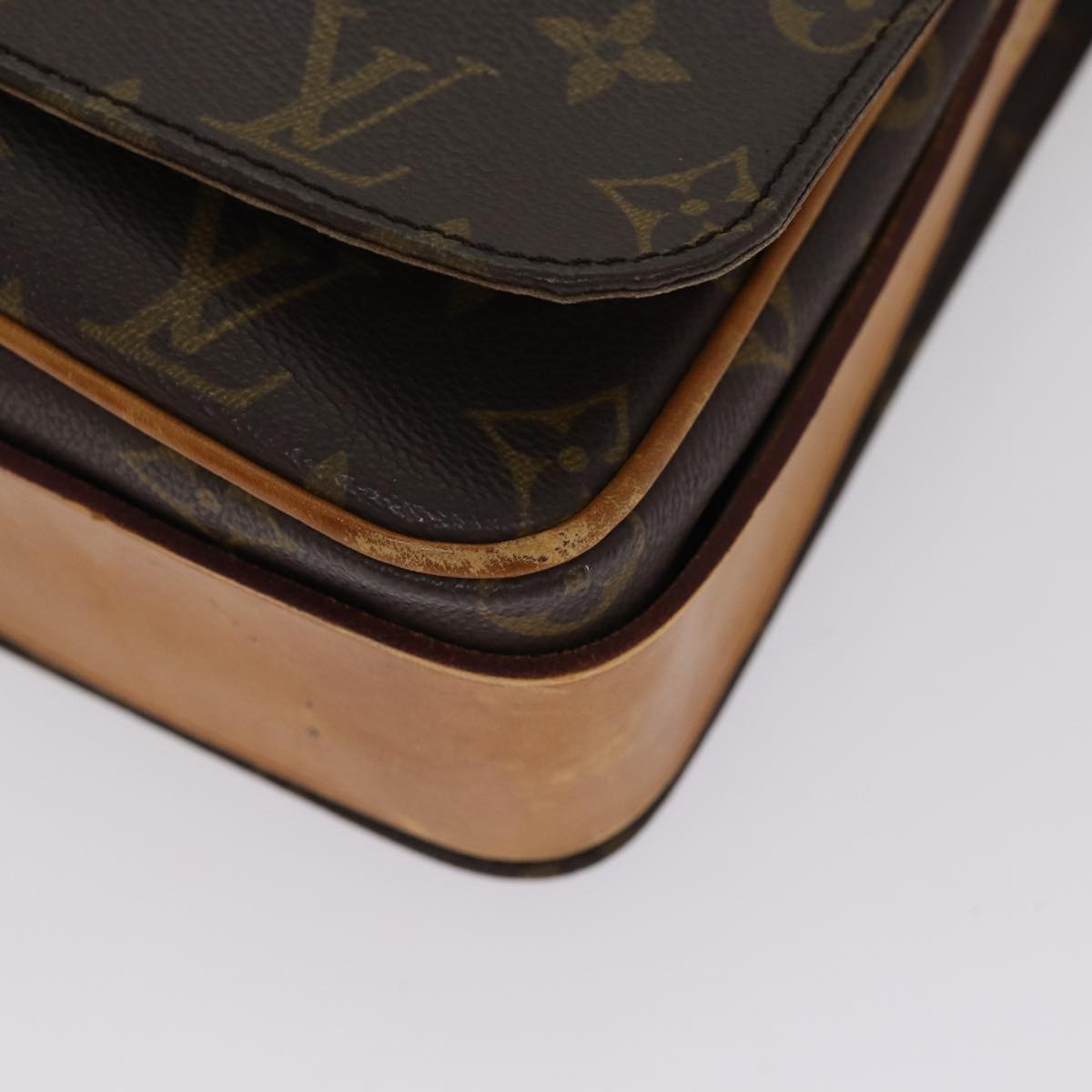 LOUIS VUITTON Monogram Cartouchiere GM Shoulder Bag M51252 LV yk14404
