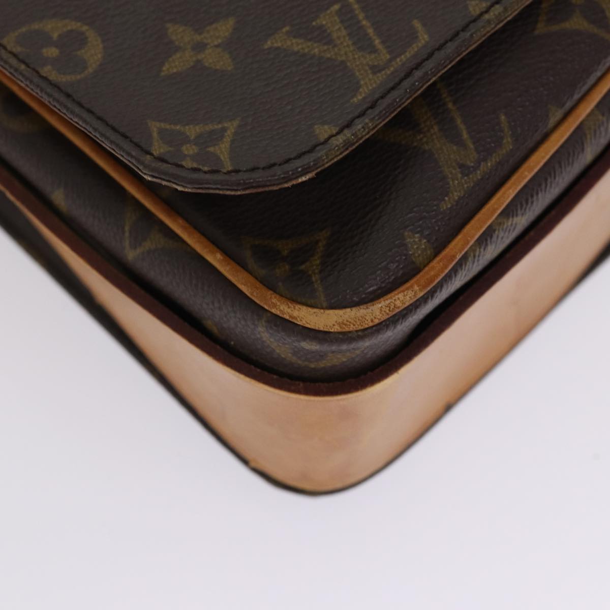 LOUIS VUITTON Monogram Cartouchiere GM Shoulder Bag M51252 LV yk14404
