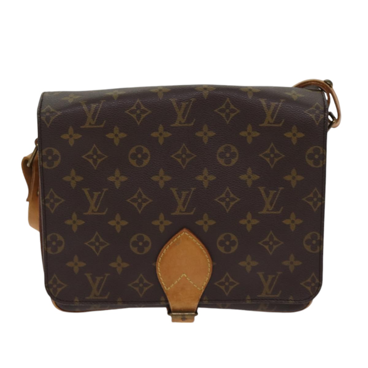 LOUIS VUITTON Monogram Cartouchiere GM Shoulder Bag M51252 LV yk14404