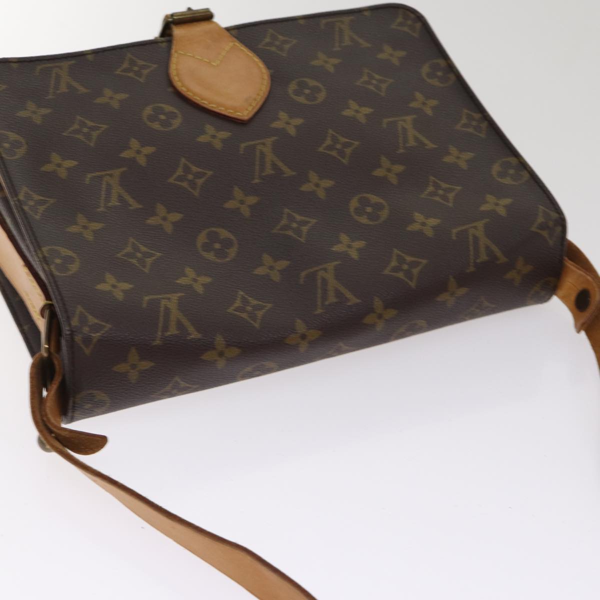 LOUIS VUITTON Monogram Cartouchiere GM Shoulder Bag M51252 LV yk14404