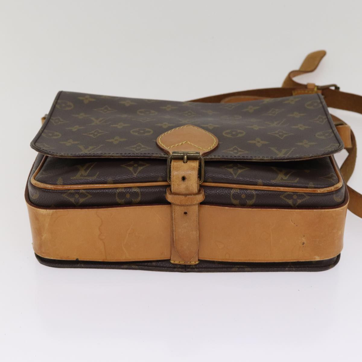 LOUIS VUITTON Monogram Cartouchiere GM Shoulder Bag M51252 LV yk14404