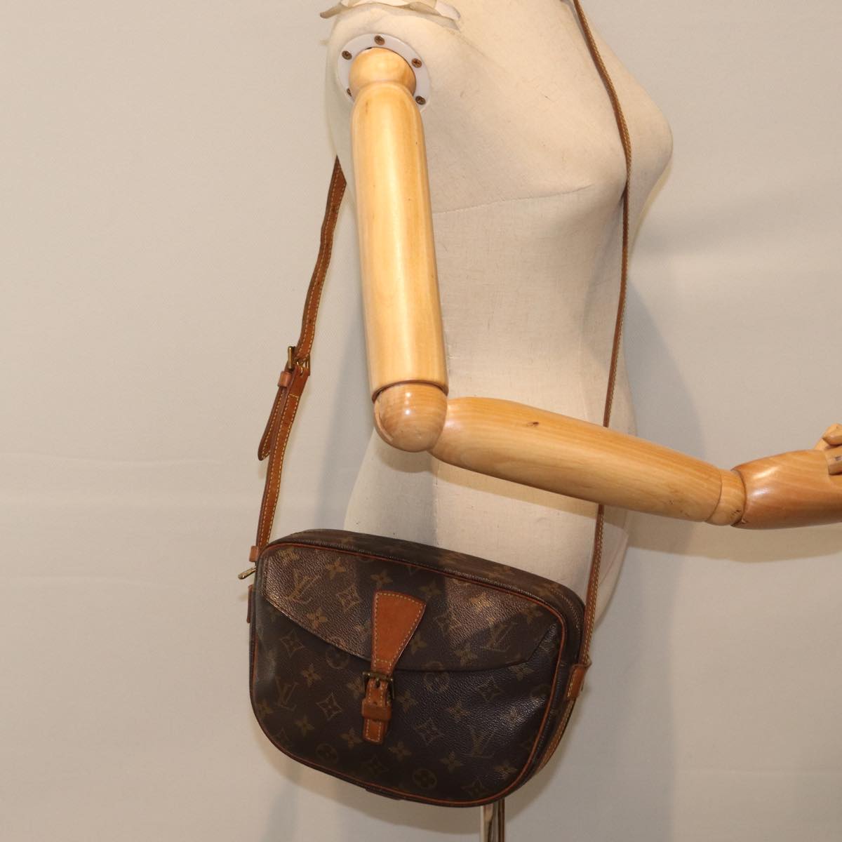 LOUIS VUITTON Monogram Jeune Fille MM Shoulder Bag M51226 LV yk14405