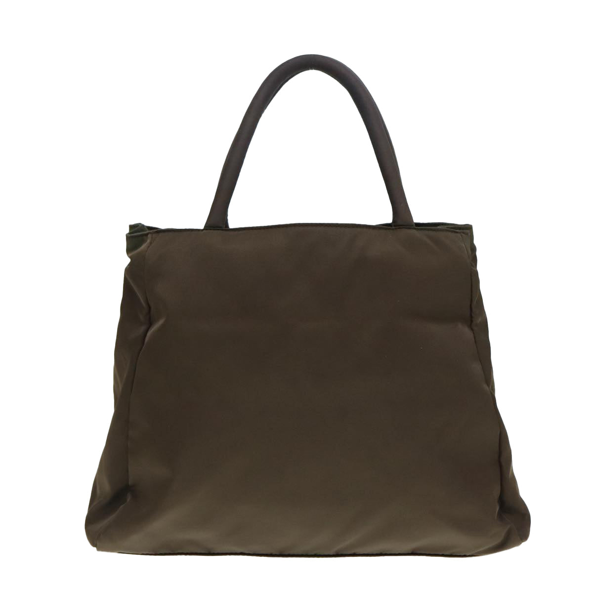 Luxury Prada Hand Bag Nylon Brown Silver  yk14423