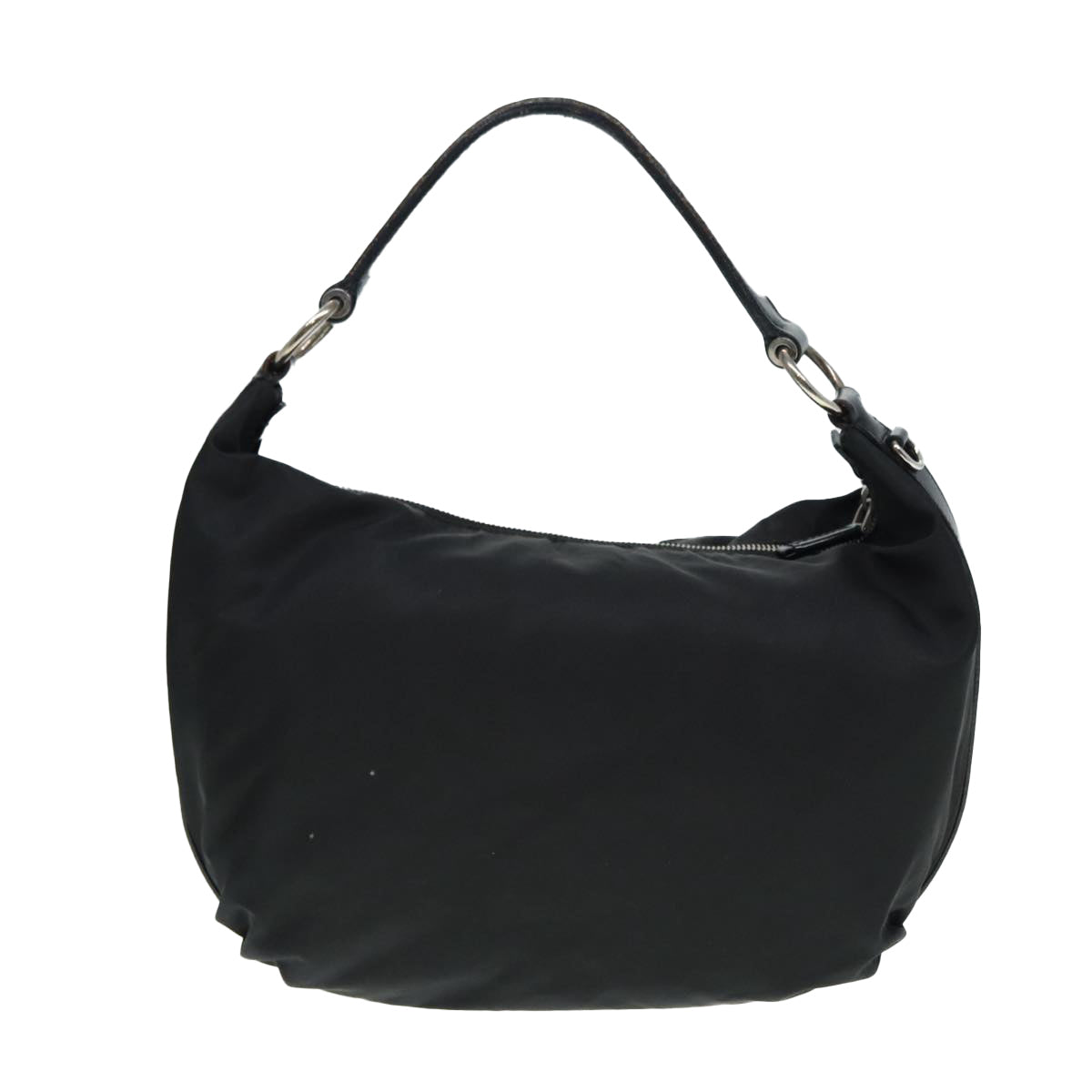 Luxury Prada Shoulder Bag Nylon Black Silver  yk14428