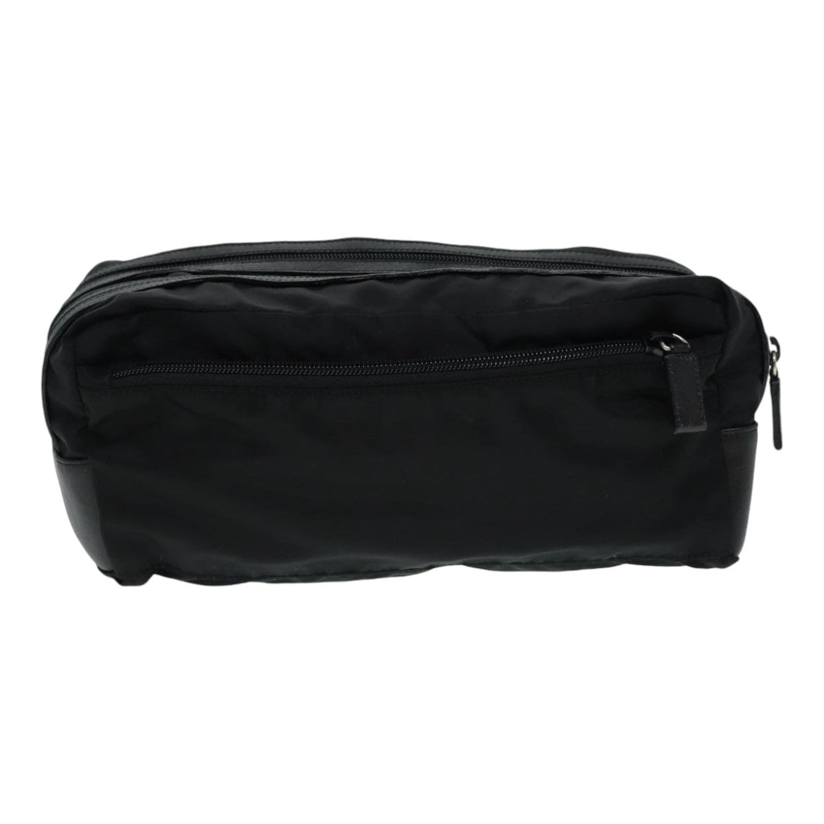 Luxury Prada Clutch Bag Nylon Black Silver  yk14452