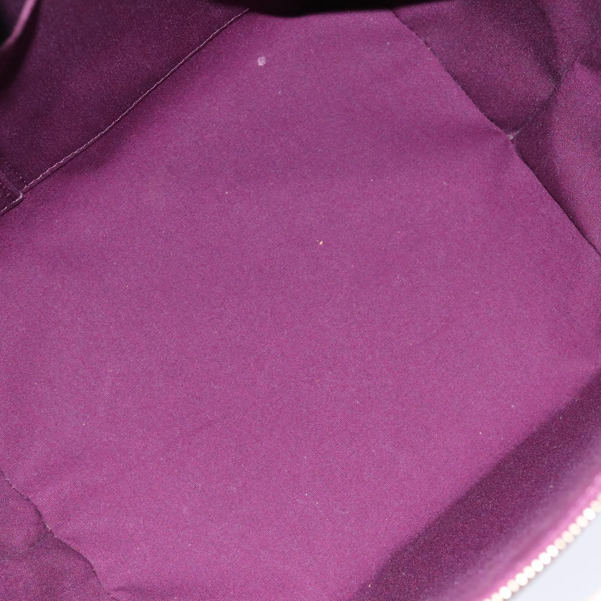 LOUIS VUITTON Monogram Vernis Bellevue PM Hand Bag Amarante M93585 yk14474