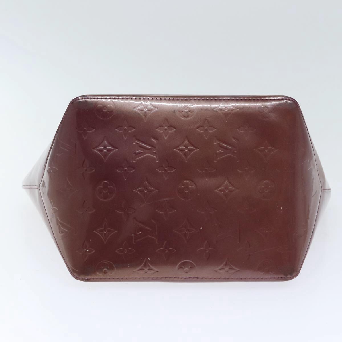 LOUIS VUITTON Monogram Vernis Bellevue PM Hand Bag Amarante M93585 yk14474