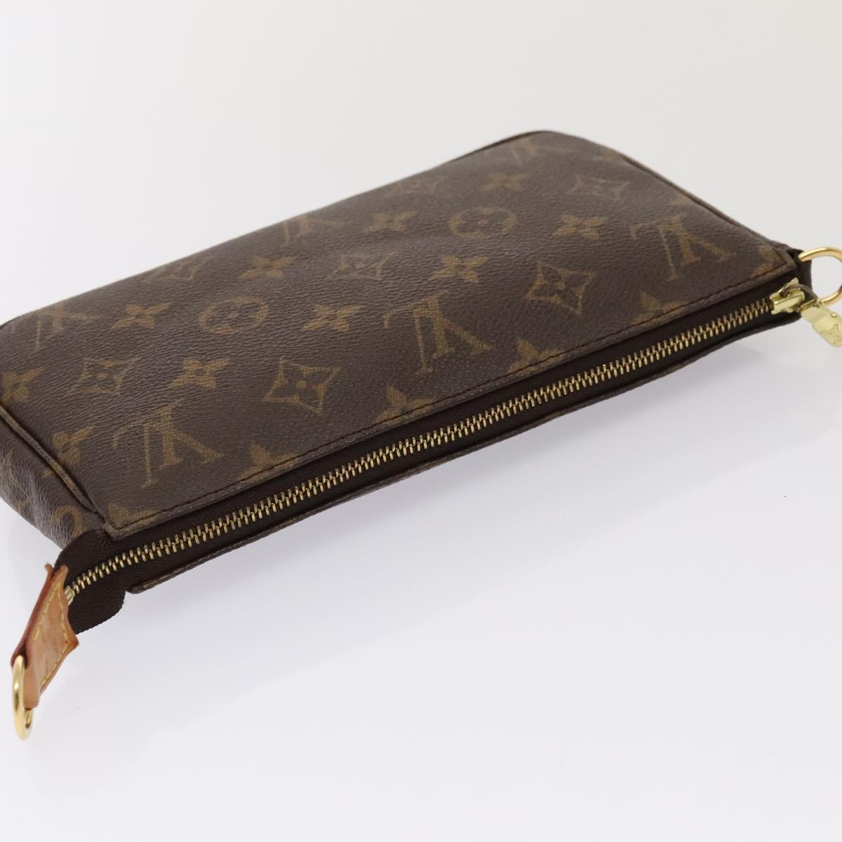 LOUIS VUITTON Monogram Pochette Accessoires Pouch M51980 LV yk14495