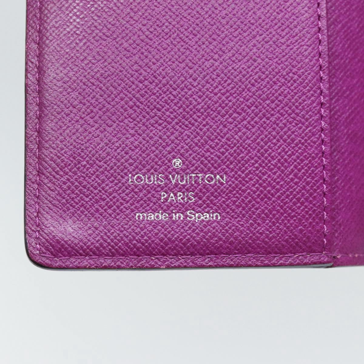 LOUIS VUITTON Epi Agenda PM Day Planner Cover Purple Cassis R2005K yk14496